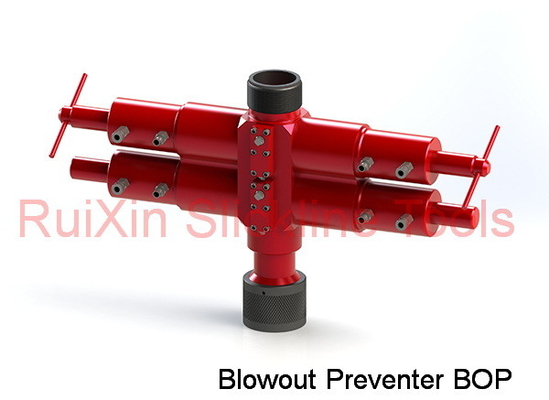 Double Ram BOP Slickline 5000psi Wireline Pressure Control Blowout Preventer