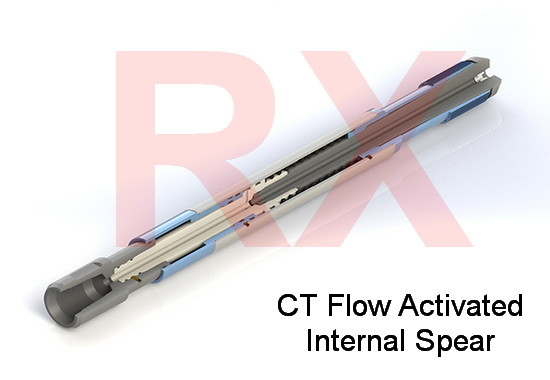 Oilfield Coiled Tubing Tools CT Flow Activated Internal Spear